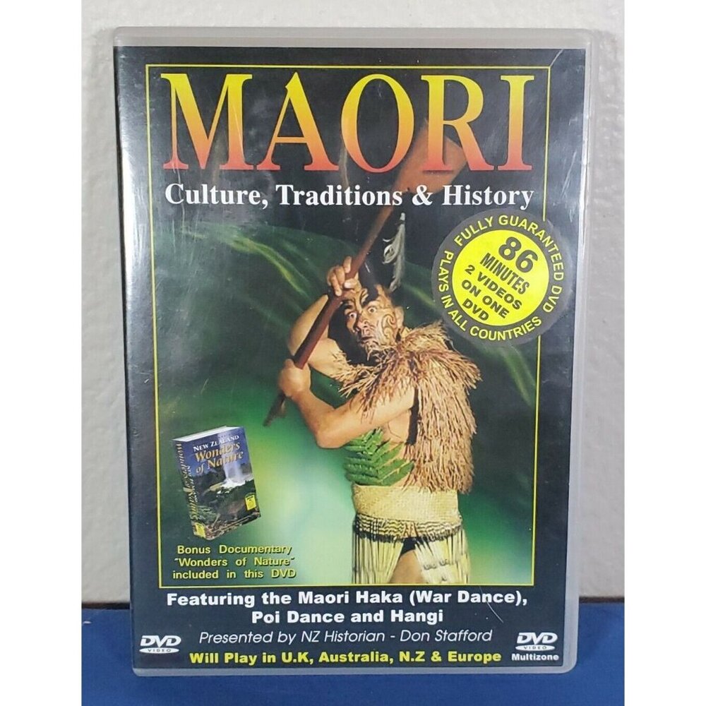 Maori Culture, Traditions, & History Educational DVD (NZ, Europe, UK, Australia)